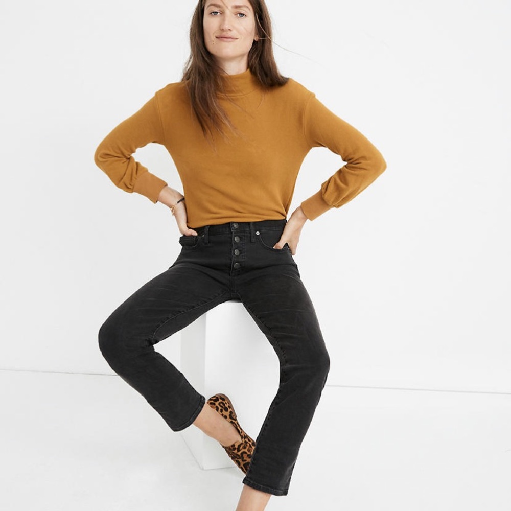 Madewell k4355 tall stovepipe jeans lunar wash